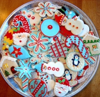 Boże Narodzenie, ciasteczka, słodkie, żywność, Wakacje, Pingwin, święty mikołaj, pierniki