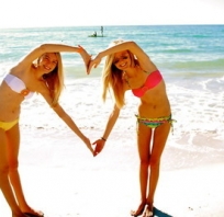 Bestfriend, przyjaciółki, serce, przyjaźń, dziewczyny, wakacje, ocean 