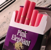 pink, elephant, papierosy, różowe, smakowe, kolorowe, różowe