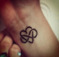 tatuaż, miłość, nieskończoność, nadgarstek
