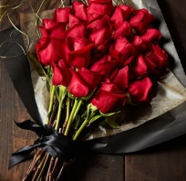 Przepiękny bukiet, czerwone róże.