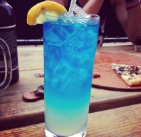 drink, wódka, alkohol, lód, niebieski, smaczny, zdjęcie
