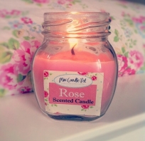 świeca, świeczka, zapachowa, decor, pachnąca, eteryczna, różana