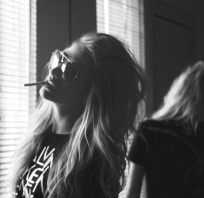 dziewczyna, kobieta, piękna, rock, papieros, wamp, zdjęcie