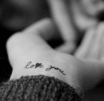 tatuaż, nadgarstek, piękny, love, miłość
