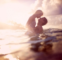 morze, miłość, sea, pocałunek, kiss, para, couple