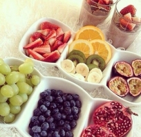 owoce, śniadanie, smaczne, dobre