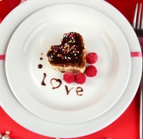śniadanie, talerz, serce, piękne, love, miłość, czekolada