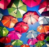 kolorowe, parasole, parasol, kolorowy, kolorki, bezpieczeństwo