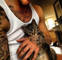 miłość, love, kotek, kotki, tatuaże, burasek, kiciuś, kicia