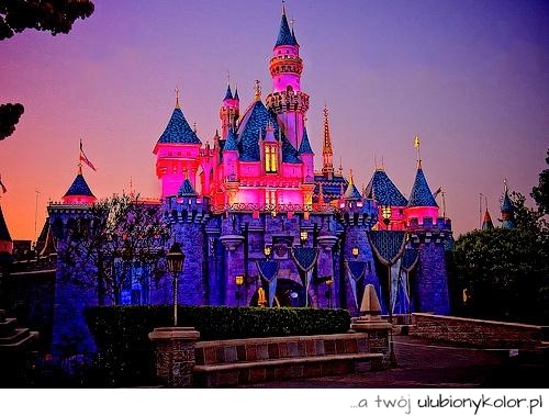 Niebieski, Castle, Disney, Disneyland, Disneyworld, 