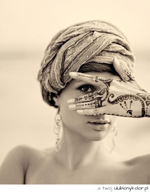 tatuaż, ręka, fotografia, na ręce, turban, motyw, artystyczne