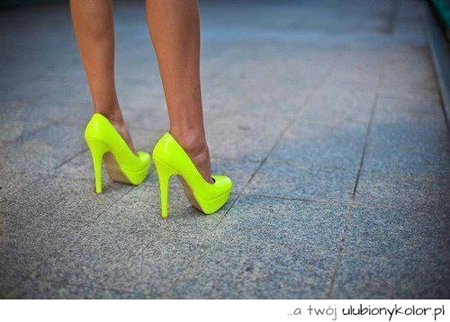 buty, shoes, heels, szpilki, yellow, cytrynowy, lemon