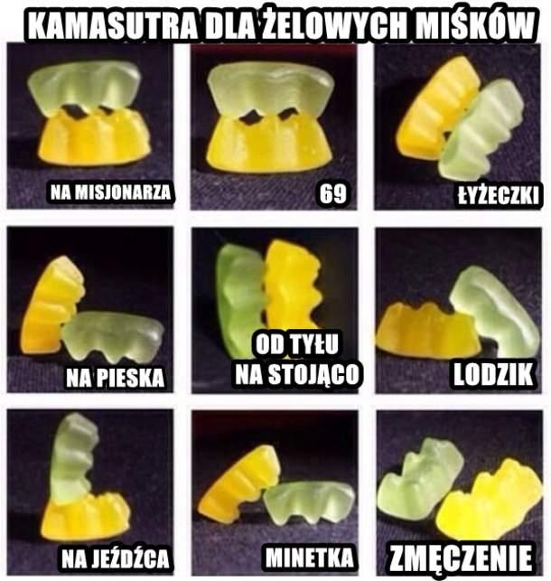 kamastura, śmieszne, humor, żelki