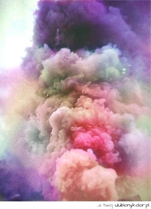 chmury, dym, kolorowy, pastelowy, mgła, fajne, fotografia