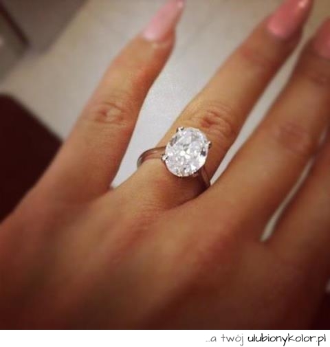 pierścionek, zaręczyny, piękny, białe, złoto, duży, cyrkonia