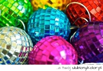 tęczowe, bombki, kula, disco,kolorowe, błyszczące, szklane