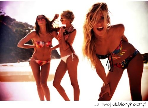 przyjaciółki, plaża, bikini, friend, dziewczyny fotografia