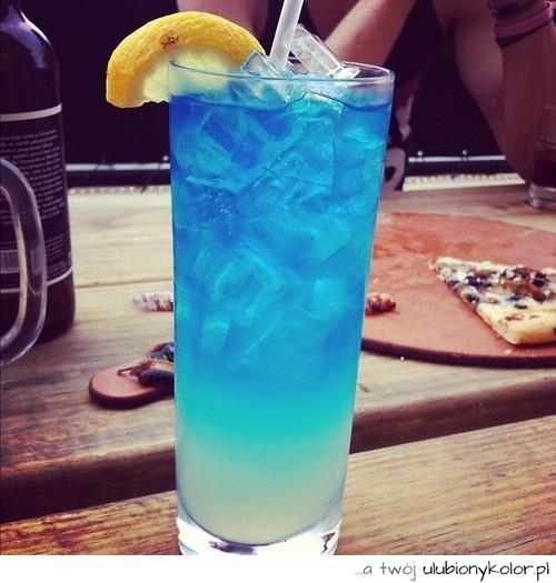 drink, wódka, alkohol, lód, niebieski, smaczny, zdjęcie