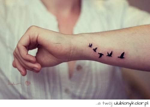 Ptaki, Tatto, Wolny, miłość, rodzina, Nadzieja