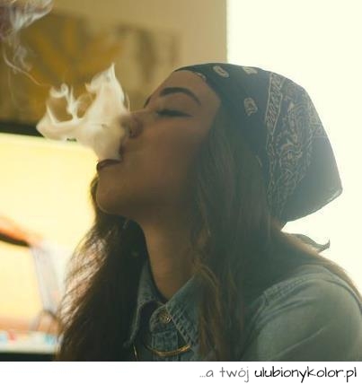 palaczka, dym, papierosy, kobieta, młoda, ładna, zdjęcie
