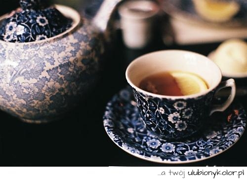 herbata, herbatka, tea, time, porcelana, zastawa, z cytryną