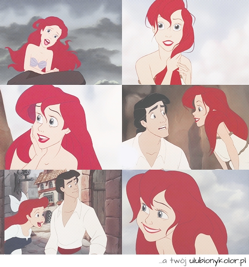 Ariel, syrenka, obrazek, bajka. piękna