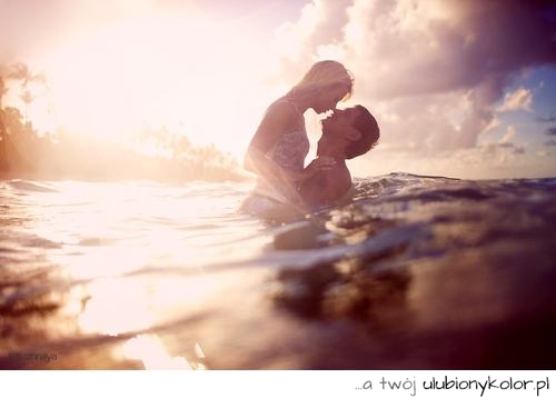 morze, miłość, sea, pocałunek, kiss, para, couple