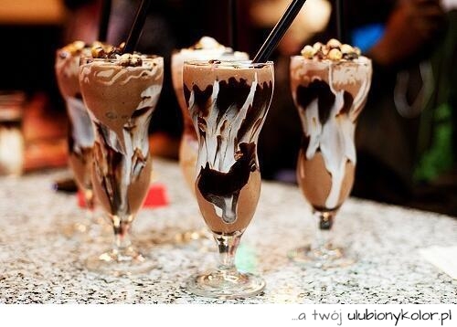 lody, czekolada, deser, pyszności