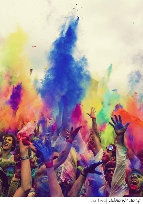 kolory, dym, kolorowe, impreza, ludzie, party, szoł