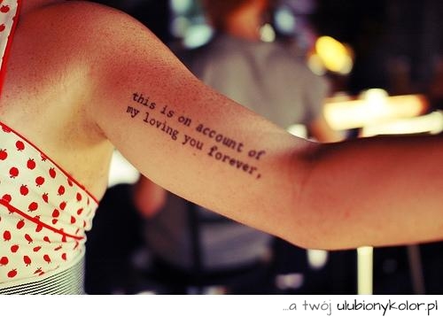 kobieta, tatuaż, ręka, love, miłość, fajny