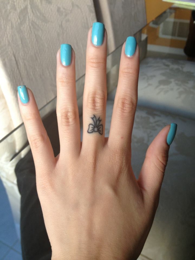 tatuaż, palec, ładny, sexy