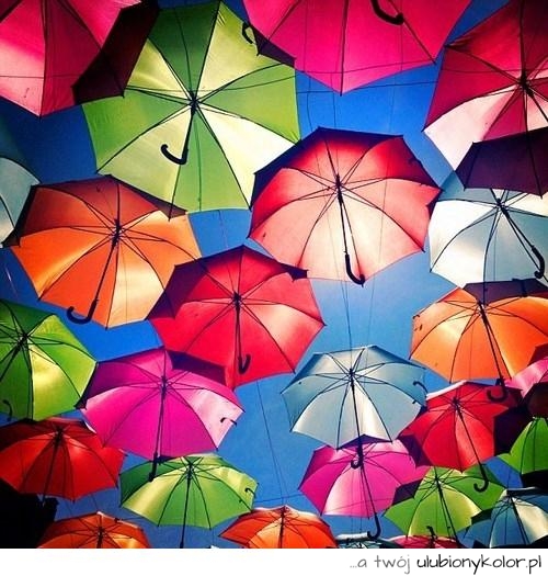 kolorowe, parasole, parasol, kolorowy, kolorki, bezpieczeństwo