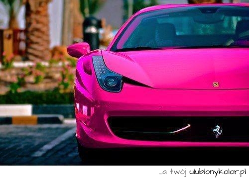 samochód, różowy , ferrari, piękny, F50, elegancki, super samochód, 