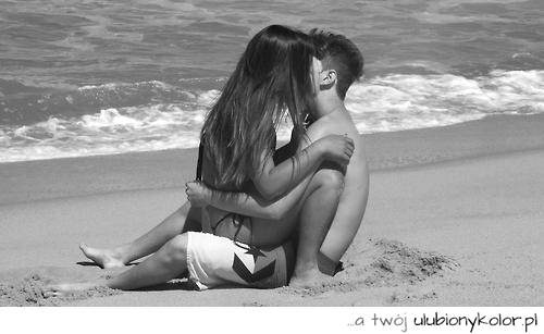 para, love, miłość, romantyczne, plaża, dziewczyna, miłość, 