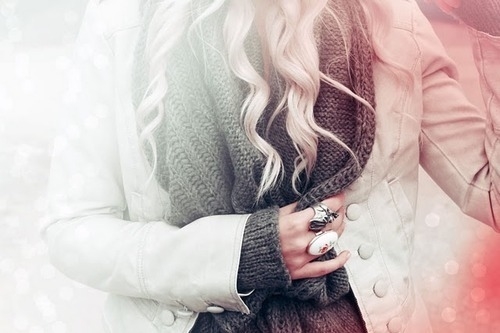 Płaszcz, śliczny, Moda, Ręce, Pierścień, zima - inspirujący obraz na PicShip.com